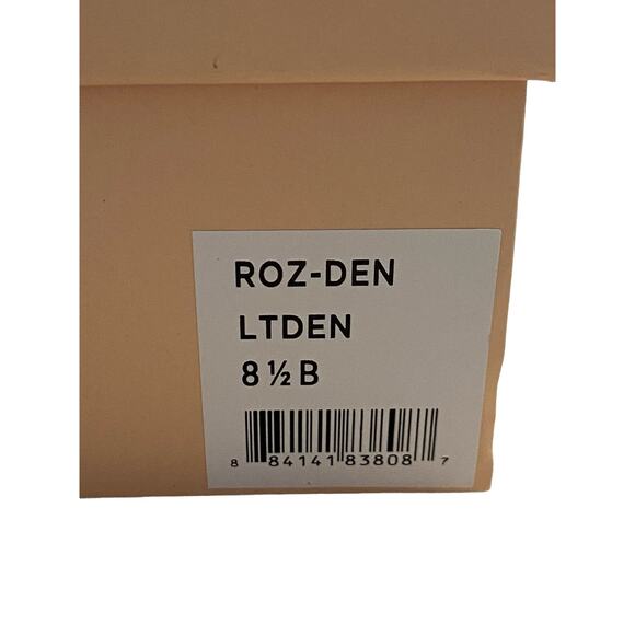 Loeffler Randall Roz-Den Knotted Platform Sandals Block Heel Light Denim 8.5B - Picture 14 of 15